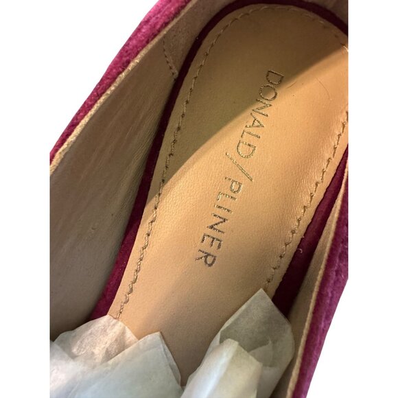 Donald‎ Pliner Burgundy Suede Pointed Toe Heels Womens Size 7.5M - Picture 3 of 7